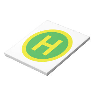 Helipad-tecken Anteckningsblock