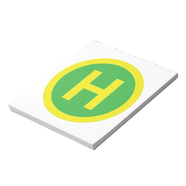 Helipad-tecken Anteckningsblock (Roterad)