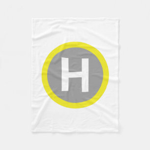 Helipad-tecken Fleecefilt