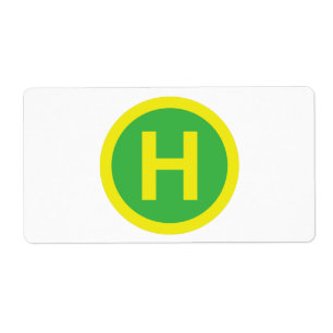 Helipad-tecken Fraktsedel