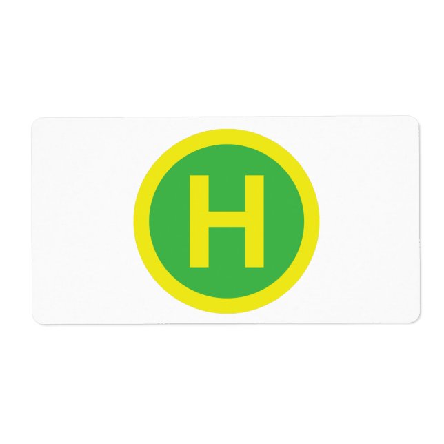 Helipad-tecken Fraktsedel (Framsidan)