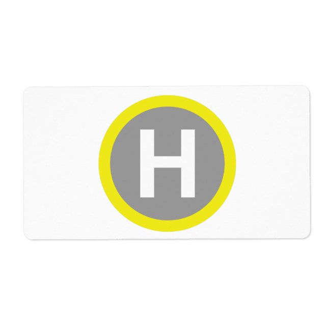 Helipad-tecken Fraktsedel (Framsidan)