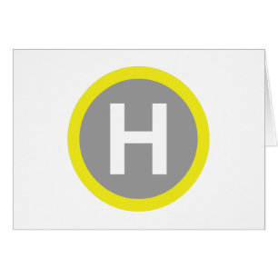 Helipad-tecken Hälsningskort