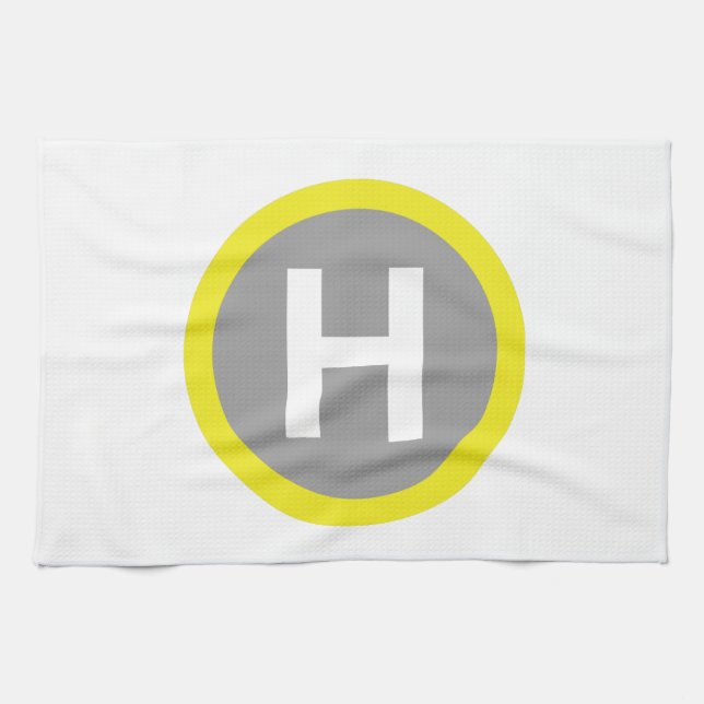 Helipad-tecken Kökshandduk (Horisontell)