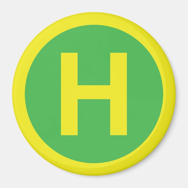 Helipad-tecken Magnet (Framsidan)
