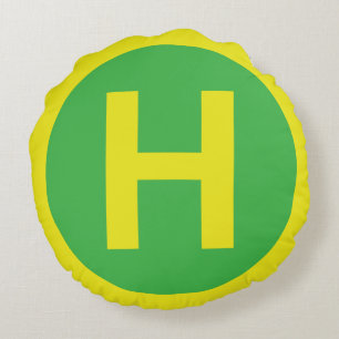 Helipad-tecken Rund Kudde