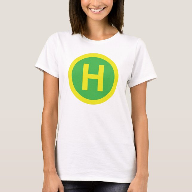 Helipad-tecken T Shirt (Framsida)