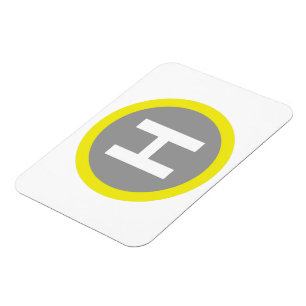 Helipaden undertecknar magnet
