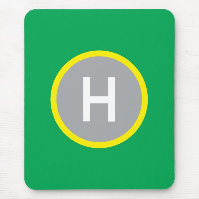 HelipadMousepad grönt Musmatta (Framsidan)