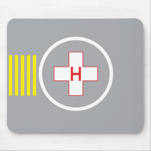 HelipadMousepad sjukhus 6 Musmatta
