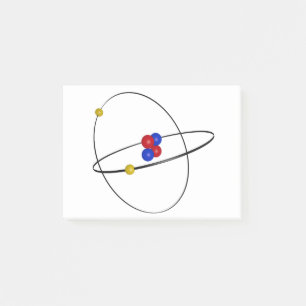 Helium Atom Post-it Block