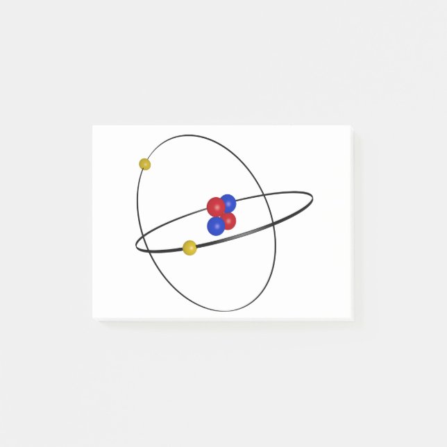 Helium Atom Post-it Block (Framsida)