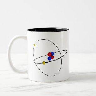 Helium Atom Två-Tonad Mugg