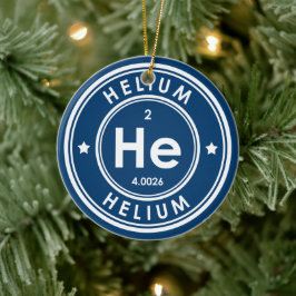 Helium Inslag Blue Ceramic Ornament
