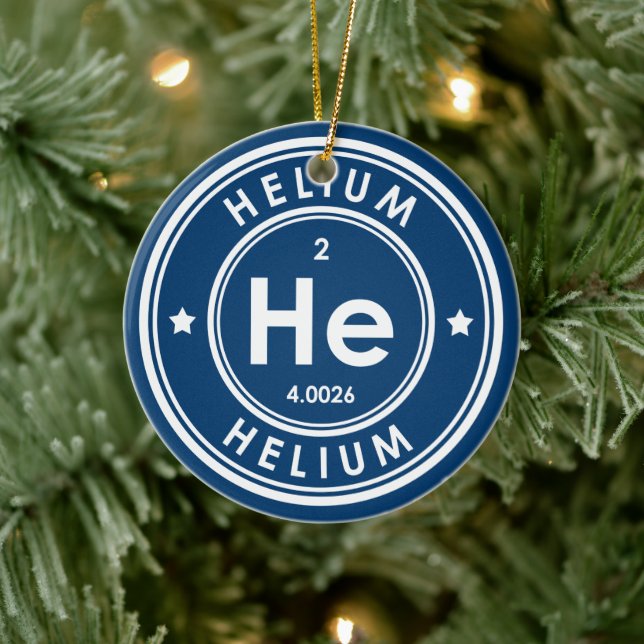 Helium Inslag Blue Ceramic Ornament (Träd)