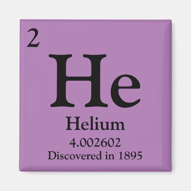 Helium Periodic Bord Magnet (Framsidan)