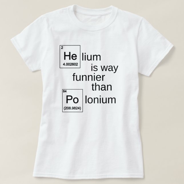 Helium>Polonium T-shirt (Design framsida)