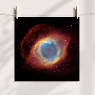 Helix Nebula Celestial Photo Poster