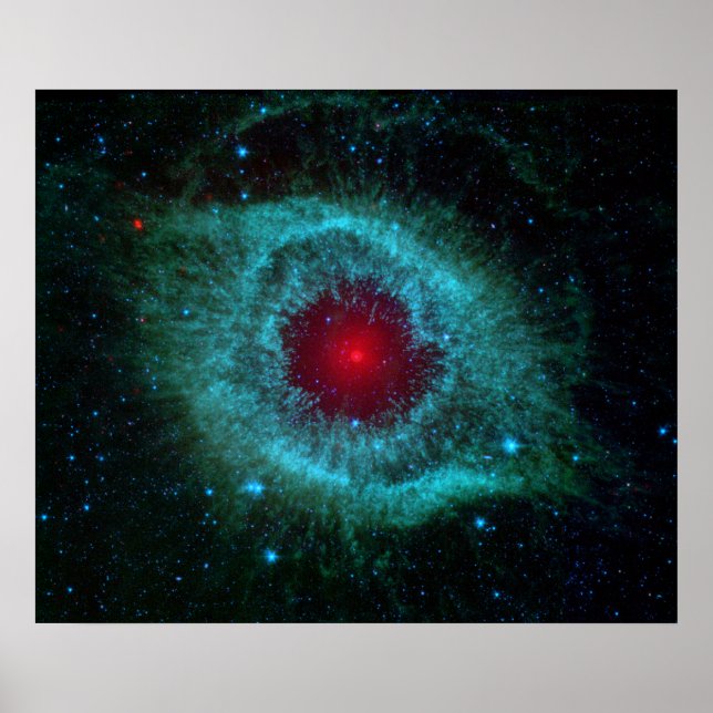 Helix Nebula från Spitzer. Poster (Framsidan)
