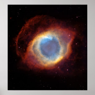 Helix Nebula (Hubble Telescope) Poster