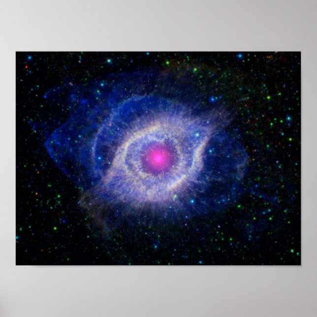 Helix Nebula NASA Lila Poster (Framsidan)