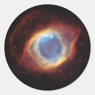 Helix Nebula NGC 7293 Caldwell 63 Runt Klistermärke