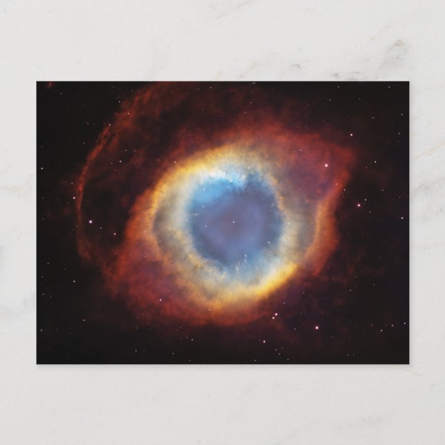Helix Nebula NGC 7293 Caldwell 63 Vykort (Framsida)