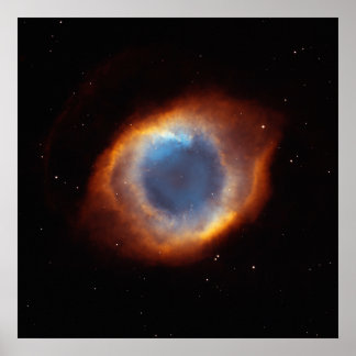 Helix Nebula "Öga of God" Hubble Telescope Poster