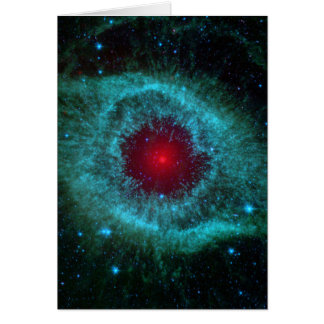 Helix Nebula Space Astronomy Science Foto Hälsningskort