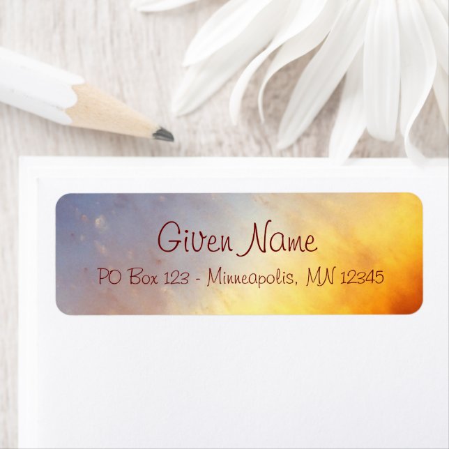 Helix Nebula Space Photo Returadress Etikett (Insitu)