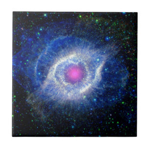 Helix Nebula Ultraviolet Öga i Guds rymdfoto Kakelplatta