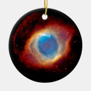 Helix planetariska nebulosan NGC 7293 - Guds öga Julgransprydnad Keramik