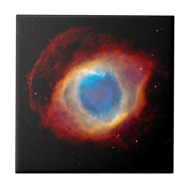 Helix planetariska nebulosan NGC 7293 - Guds öga Kakelplatta (Framsidan)