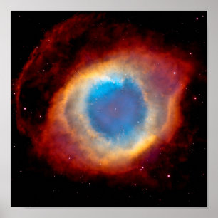 Helix planetariska nebulosan NGC 7293 - Guds öga Poster
