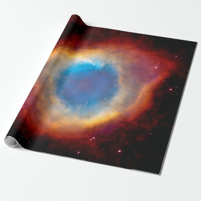 Helix planetariska nebulosan NGC 7293 - Guds öga Presentpapper (Utrullad)