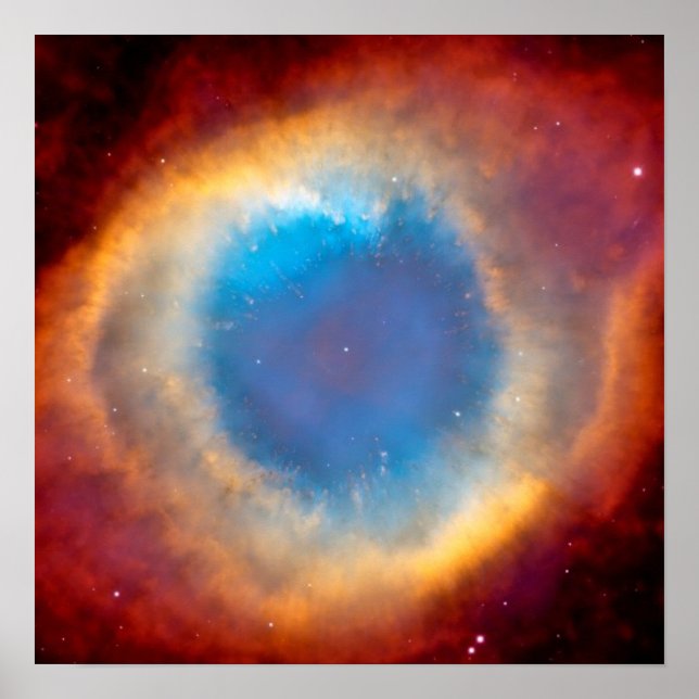 Helix Planetary Nebula NGC 7293 - Eye of God Poste Poster (Framsidan)