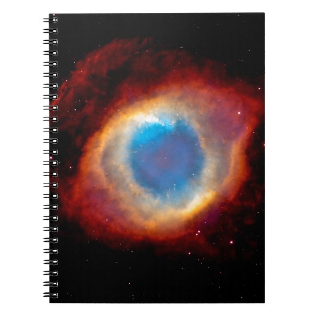 Helix Planethus nebula NGC 7293 - Guds Öga Anteckningsbok Med Spiral (Framsidan)