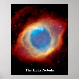 Helix Planethus nebula NGC 7293 - Guds Öga Poster