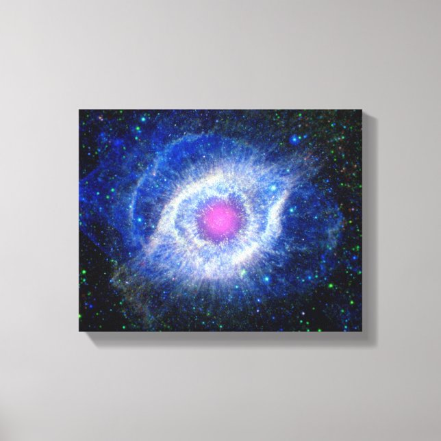 Helixnebulosan Ultraviolett Guds öga Rymdfoto Canvastryck (Framsida)