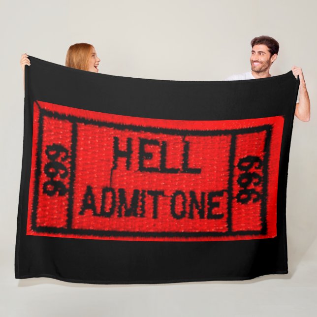 HELL ADMIT ONE FLEECEFILT (På plats)