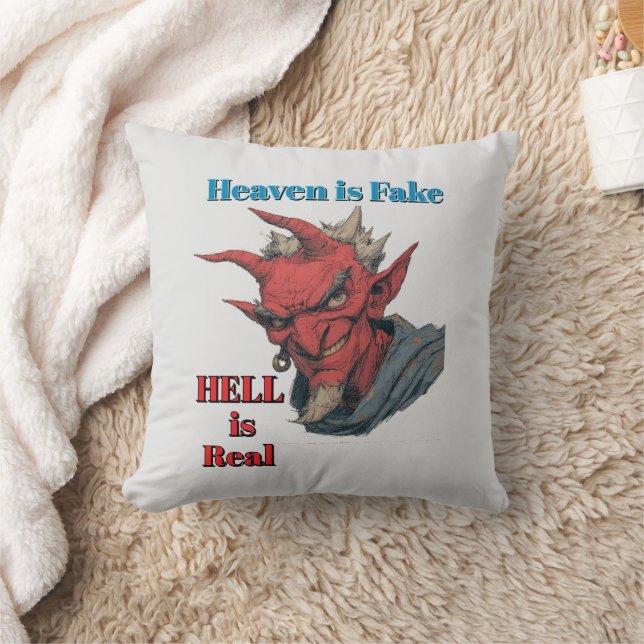 Hell Is Real Kastkudde Kudde (Filt)