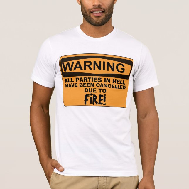 HELL T-shirts, Christian, party annullerad T Shirt (Framsida)
