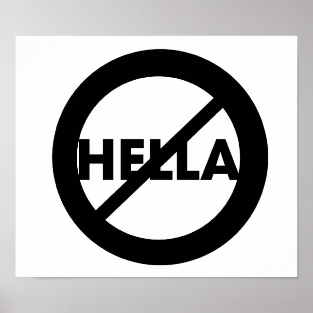 Hella är inte en Ord-Poster Poster (Framsidan)