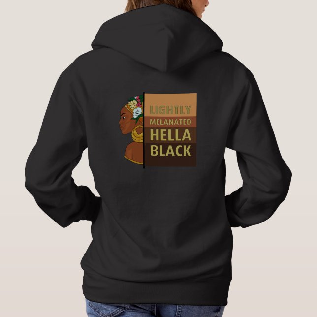 Hella Black Sweatshirtss T Shirt (Baksida)