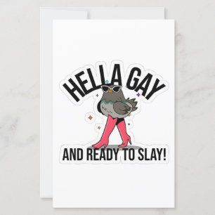 Hella Gay och Redo till Slay Funny LGBTQ