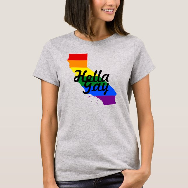 Hella Gay Tee Shirt (Framsida)