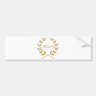 Hellas med den guld- olivgröna kranen bildekal
