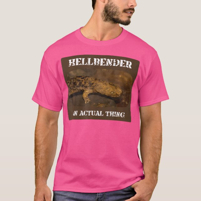Hellbender Funny Giant Salamander Wrong Animal Nam T Shirt (Framsida)