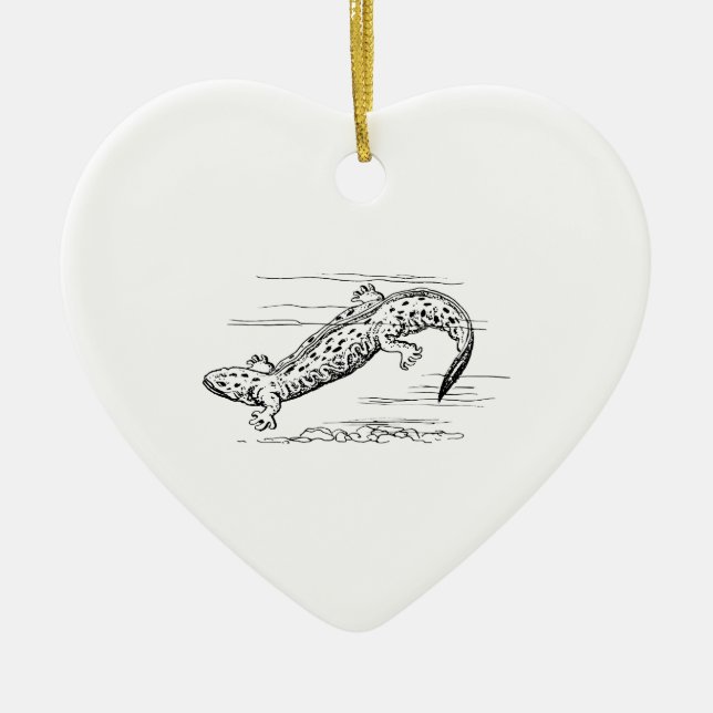 Hellbender Julgransprydnad Keramik (Framsidan)