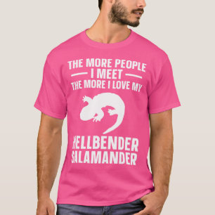 Hellbender Salamander Kärlek My Salamander Amphibi T Shirt